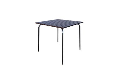 Siyah metal tablo beyaz arkaplanda izole edildi