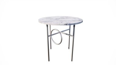 Yuvarlak sandalyeli yuvarlak masa.