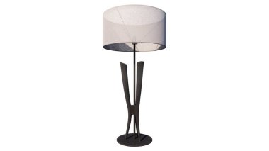 Beyaz arkaplanda modern lamba izole