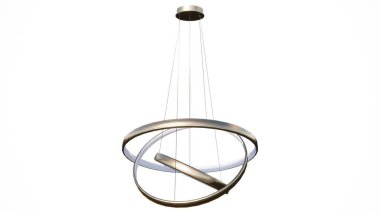 Metal avize kırpma yolu ile beyaz arkaplanda izole edildi