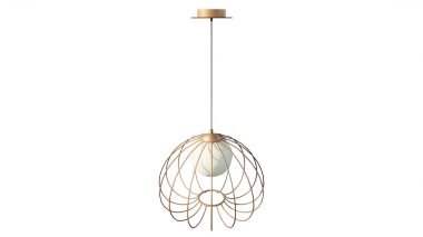 Beyaz arkaplanda izole edilmiş avize