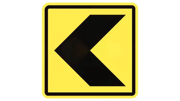 Beyaz arkaplanda trafik işareti izole edildi