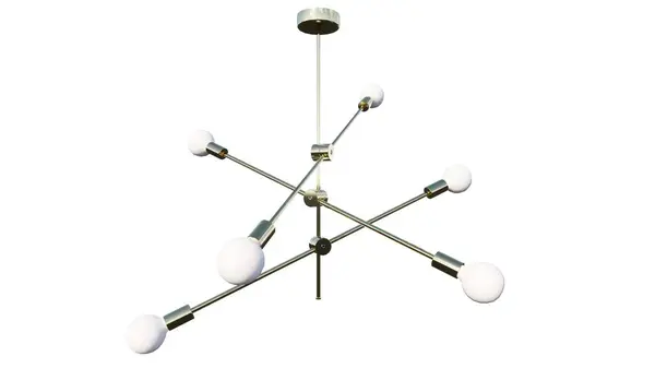 Beyaz arkaplanda izole edilmiş avize