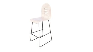 boş modern sandalye beyaz arkaplanda izole