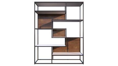 modern gardırop beyaz arka planda izole