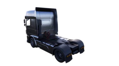 beyaz arkaplanda modern kamyon