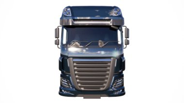 3 boyutlu bir arkaplanda modern bir kamyon