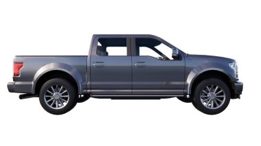 Modern lüks araba beyaz zemin üzerine