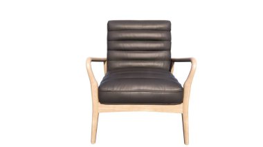 Beyaz arkaplanda izole edilmiş sandalye