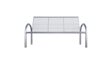 boş tahta sandalye beyaz arkaplanda izole edildi.