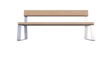 Gri arkaplanı olan boş tahta masa