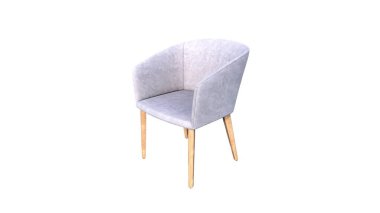 Koltuk. Beyaz arka planda modern sandalye. Doku koltuğu. vektör