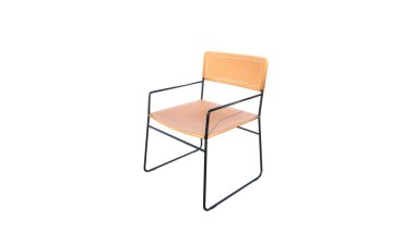 boş ofis sandalyesi beyaz arkaplanda izole edildi