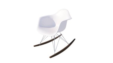 boş sandalye beyaz arkaplanda izole edildi