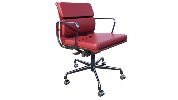 Ofis sandalyesi beyaz arkaplanda izole edildi