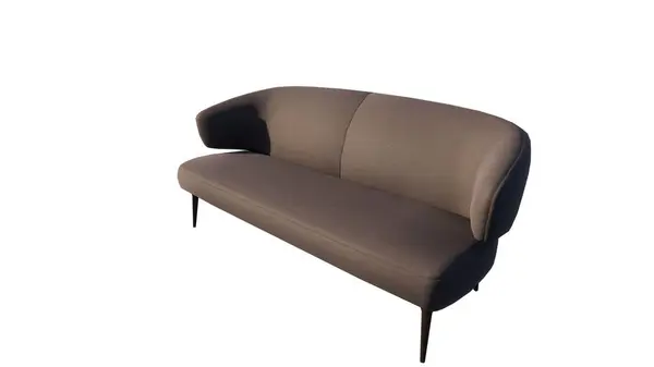 Beyaz arka planda izole kanepe. Kırpma yolu dahil.