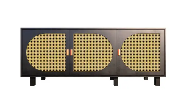 Beyaz arkaplanda siyah noktalı eski televizyon