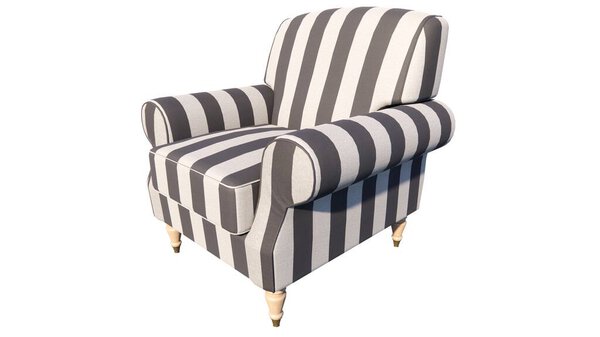 modern armchair isolated on white background