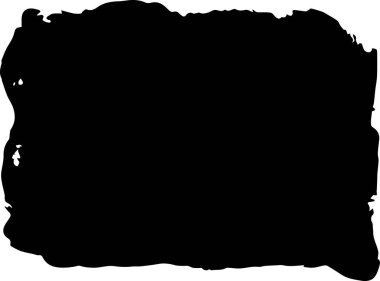 Vektör boyası koyu fırça darbesi, elle çizilmiş kalın grunge dikdörtgen şekli. Sketchy kalın yatay çizgi. Siyah mürekkep fırçası darbesi ve pankart. Grunge işaretleyici altı çizili