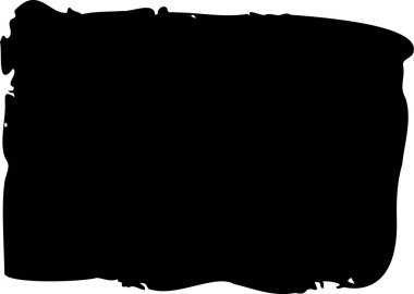 Vektör boyası koyu fırça darbesi, elle çizilmiş kalın grunge dikdörtgen şekli. Sketchy kalın yatay çizgi. Siyah mürekkep fırçası darbesi ve pankart. Grunge işaretleyici altı çizili