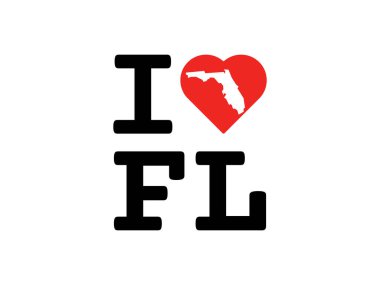 Florida tasarımı, vektör çizimi, şeffaf arka planda izole edilmiş.