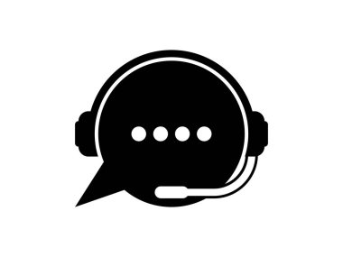 Çağrı merkezi tasarım vektörü çizimi şeffaf arkaplanda izole edildi