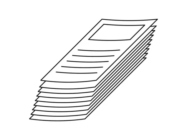 Saydam arkaplan üzerinde kağıt belge sembolü tasarım vektör çizimi yığını