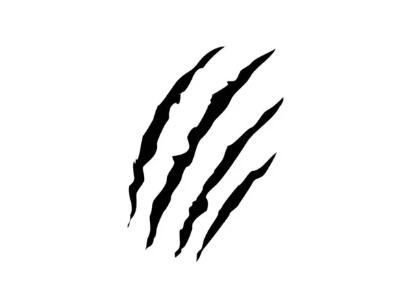Siluet Kara Pençe sembolü tasarım vektör çizimi şeffaf arkaplanda izole