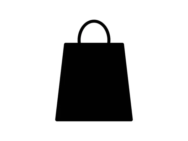 Düzenlenebilir vektör siluet alışveriş çantası sembol tasarımı çizimi şeffaf arkaplanda izole