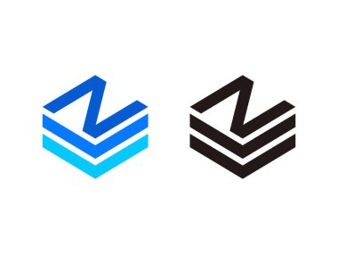 Baş harfleri Z logosu, yüksek teknoloji sembolü, şeffaf arkaplanda izole edilmiş.