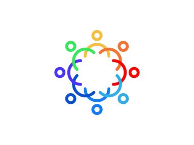 Saydam arkaplan üzerinde insan kaynakları danışmanlık tasarım vektör çizimi