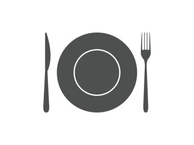 kaşık, çatal ve bıçak dizayn sembolü, vektör, şeffaf arkaplanda izole edilmiş.