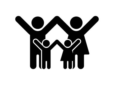 Glyphs aile simgesi tasarım vektörü izole edilmiş şeffaf arkaplan