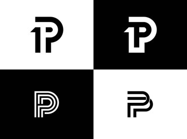 P harfi sembolü kümesi, P logo simgesi simgesinin baş harfleri