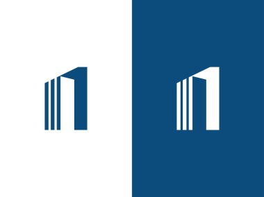 Bir emlak logosu sembolü. 1 numaralı emlak tasarım şablonu