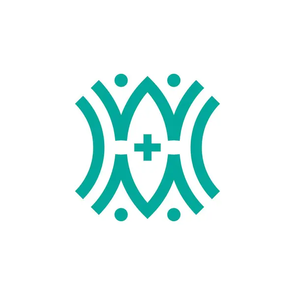 Soyut tıbbi bakım logo tasarım vektör şablonu