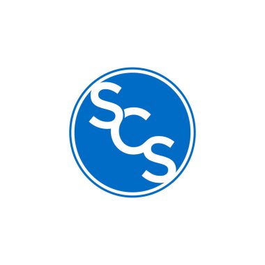 Yaratıcı soyut harf S, C ve S logo tasarım vektörü şablonu