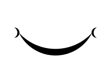 gülümseme logosu vektör grafik tasarım sembolü şeffaf arkaplan üzerinde