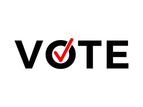 İşaretli işaretli siyasi oy sözcüğü, oy vektörü illüstrasyonu şeffaf arkaplan