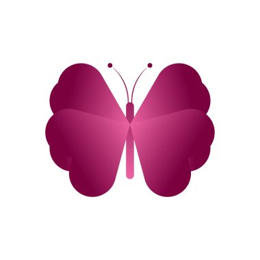 Kelebek logosu tasarımı, kelebek vektör çizimi