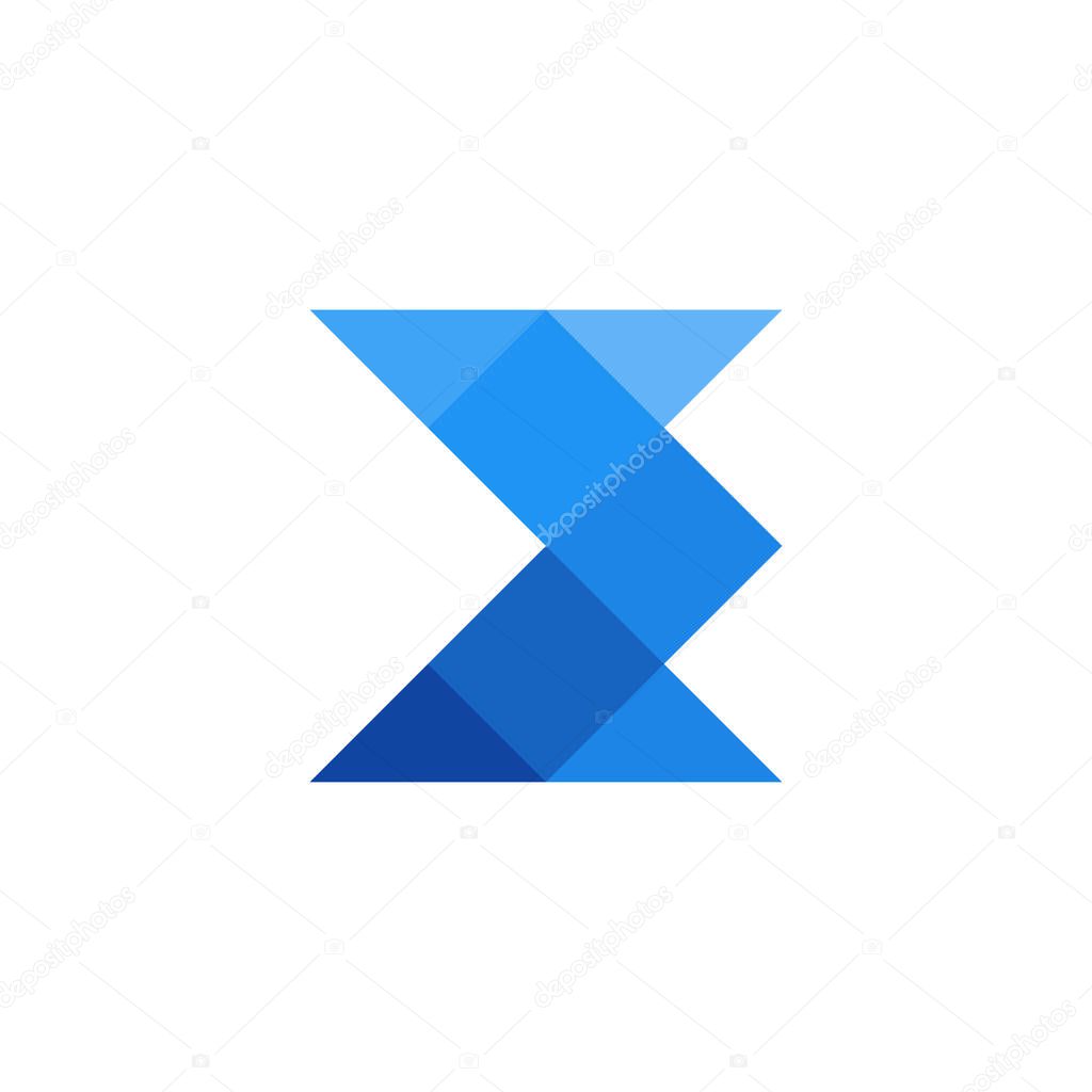 Abstract letter E logo, Sigma sign icon design vector template
