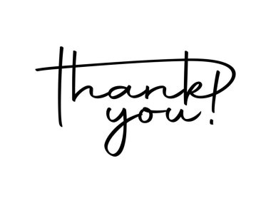 Teşekkürler el yazısı, tebrik kartı el yazısı teşekkürler vektör, şeffaf arkaplanda izole edilmiş