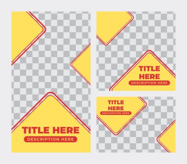 Asgari Sarı Sosyal Medya Küçük Resim Şablonu Ayarlandı