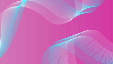 Soyut Arkaplan Tasarımında Siyah Dalga Çizgileri İzole Edildi.