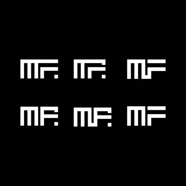 MF minimalist ve klasik logo dizaynı. MF monogram çokgen ve daire şeklindeki vektör. MF benzersiz tasarım.