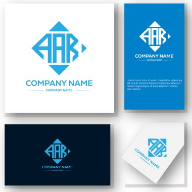 AAR Harf Logosu Yaratıcı Tasarım. AAR benzersiz tasarım.