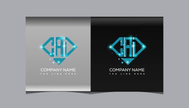 CAD harf logosu yaratıcı tasarımı. CAD benzersiz tasarım.