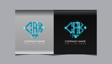 CAK harf logosu yaratıcı tasarımı. CAK benzersiz tasarım.