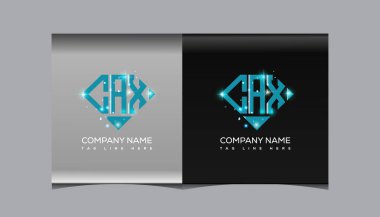 CAX harf logosu yaratıcı tasarım. CAX benzersiz tasarım.