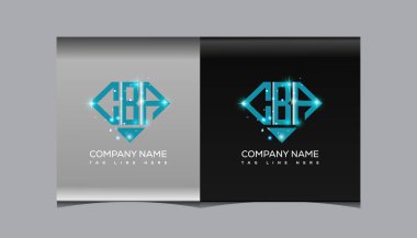 CBA mektup logosu yaratıcı tasarımı. CBA benzersiz tasarım.